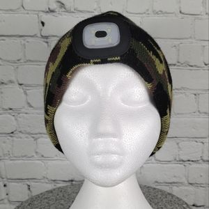 ULTRA BRIGHT LED HAT | camo removable LED headlamp beanie hat